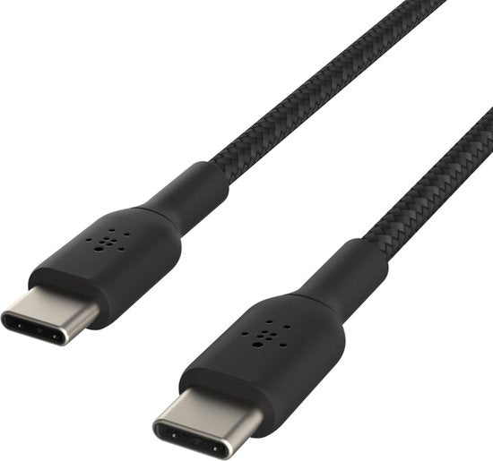 Belkin USB-C to USB-C Cable - Braided 1 Meter - Black