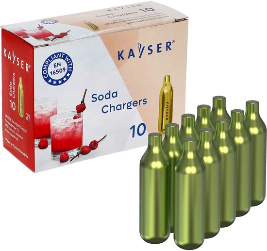 Brewferm CO2 patronen - 8 g food grade - 10 stuks