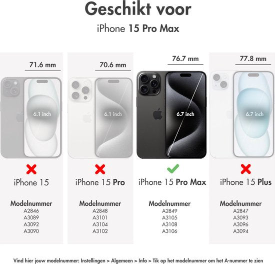Apple iPhone 15 Pro Max hoesje - silicone MagSafe - zwart