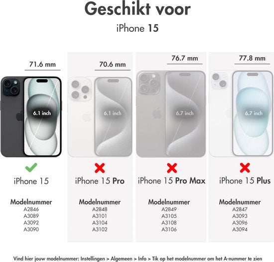 Apple Siliconenhoesje met MagSafe geschikt voor iPhone 15 - Storm Blue