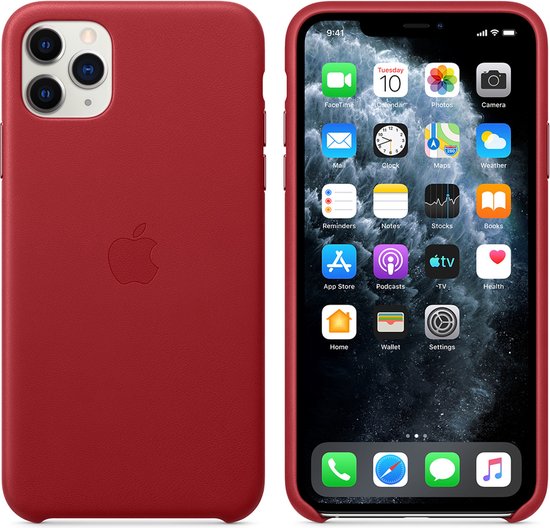 Apple - Leren Hoesje - iPhone 11 Pro Max - Rood