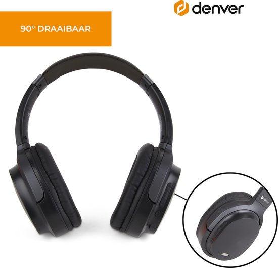 Denver BTN210 koptelefoon - draadloos - active noise canceling
