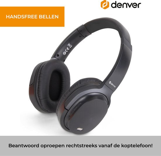 Denver BTN210 koptelefoon - draadloos - active noise canceling