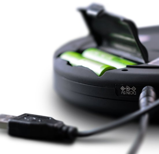 Lenco CD-300BK discman - draagbare bluetooth CD-MP3 speler - anti-shock oplaadbaar - Zwart