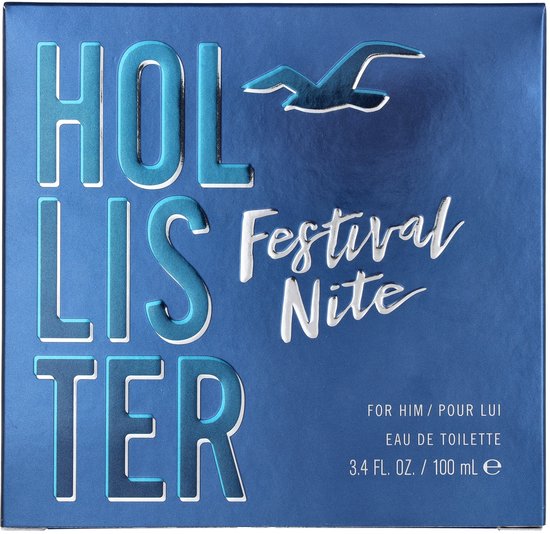 Hollister Festival Nite Eau de Toilette - Men's Perfume - 100 ml