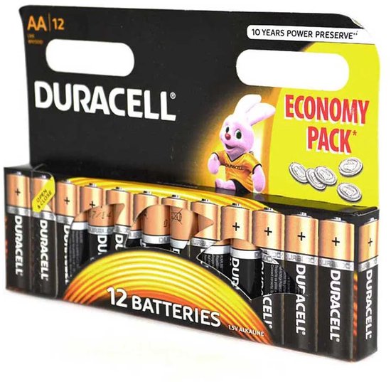 Duracell AA batterijen - alkaline 1,5 V - 12 stuks