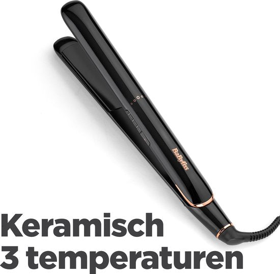 Babyliss Smooth Finish stijltang - ST250E - tot 230°C - titanium-keramisch