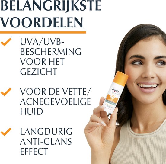 Eucerin Sun Oil Control Gel-Cream - Face SPF 30 - 50 ml