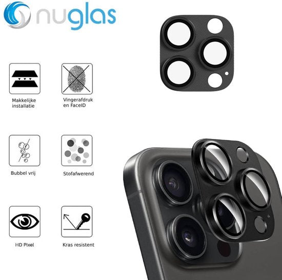 NuGlas cameraprotector - iPhone 16 Pro/16 Pro Max