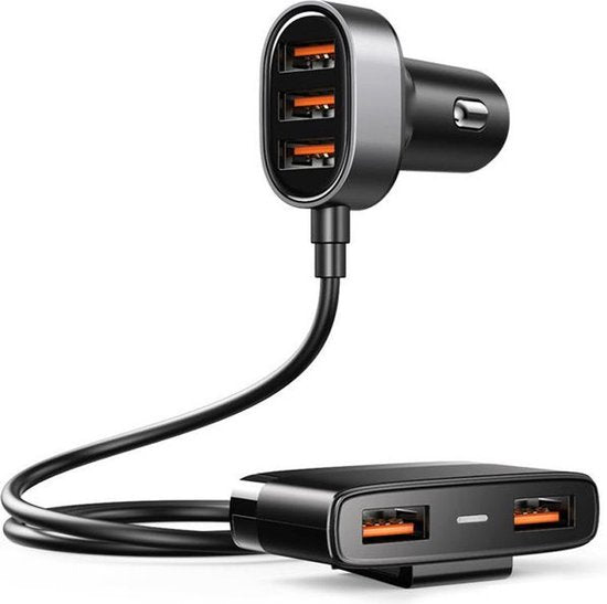 Joyroom Autolader met 5 USB poorten - 3.0 Quick Charge Snellader - Zwart