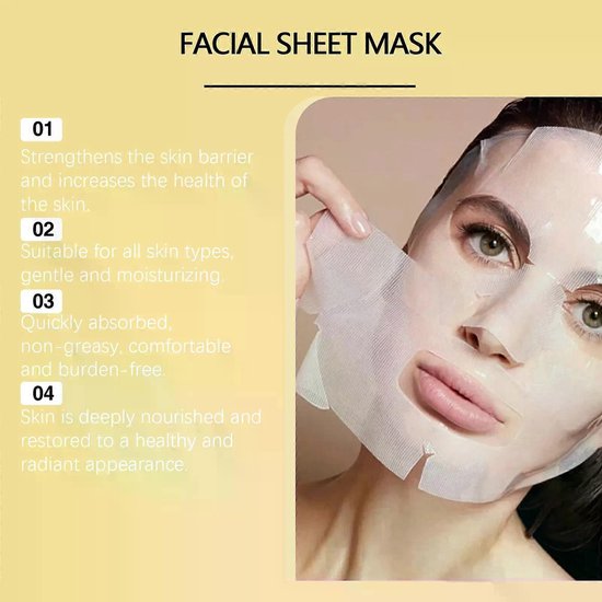 Biodance Radiant Vita Niacinamide hydrogel masker - set van 4