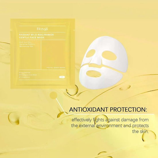 Biodance Radiant Vita Niacinamide hydrogel masker - set van 4