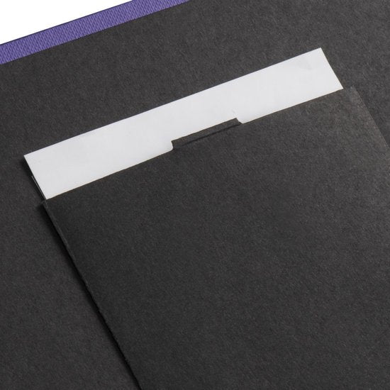 Fine Art Spiral Album - 17×22 cm 50 Black Pages - Black