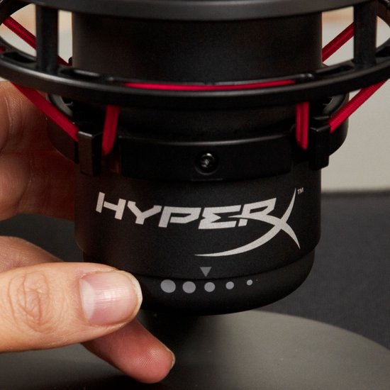 HyperX QuadCast streaming microfoon - PS4/Windows/Mac - Rood