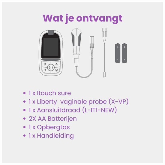 TensCare iTouch Sure bekkenbodemtrainer - behandeling incontinentie - vrouwen