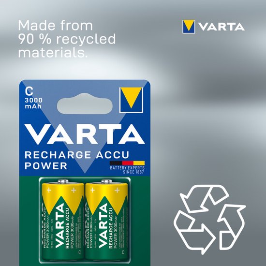 Varta batteries - rechargeable NiMH C/LR14