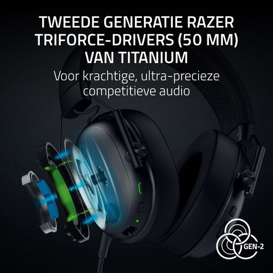 Razer BlackShark V3 gaming headset - wireless 7.1 surround Bluetooth - Black