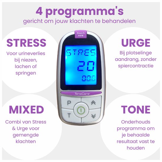 TensCare iTouch Sure bekkenbodemtrainer - behandeling incontinentie - vrouwen