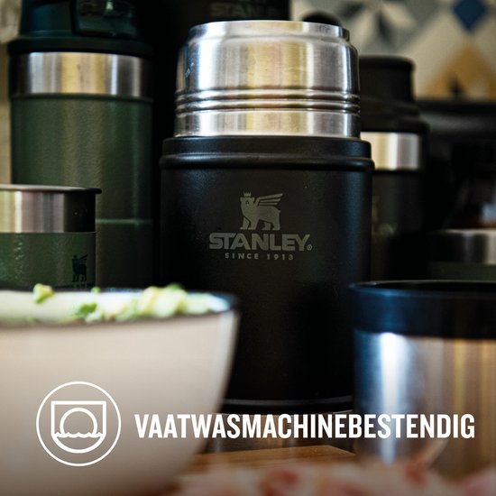 Stanley Classic voedselcontainer - 0,7 liter - 15 uur warm - lekvrij - Matte Black