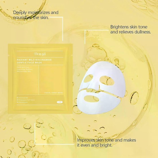 Biodance Radiant Vita Niacinamide hydrogel masker - set van 4
