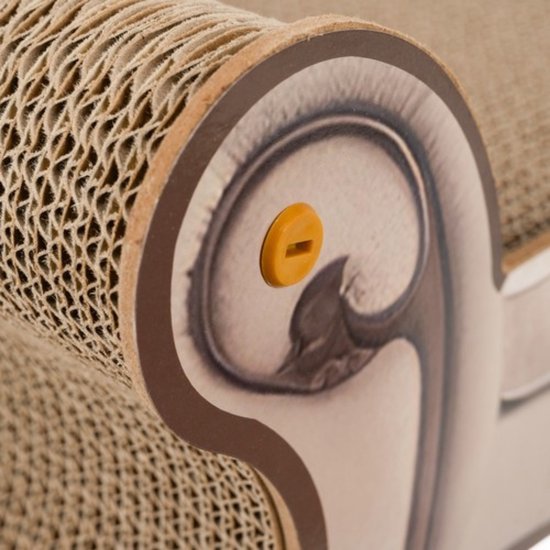 Purlov cat scratching sofa - MDF and cardboard