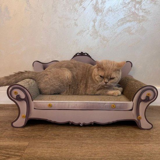 Purlov cat scratching sofa - MDF and cardboard