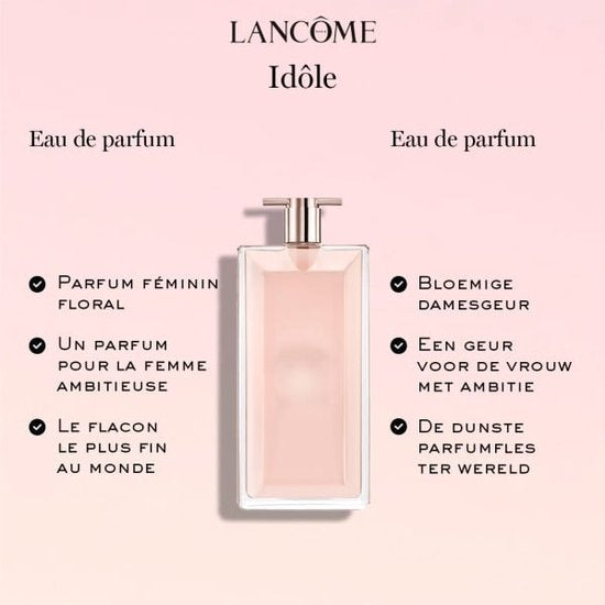 Lancôme Idôle eau de parfum - damesparfum navulling - frisse bloemige geur - 100 ml