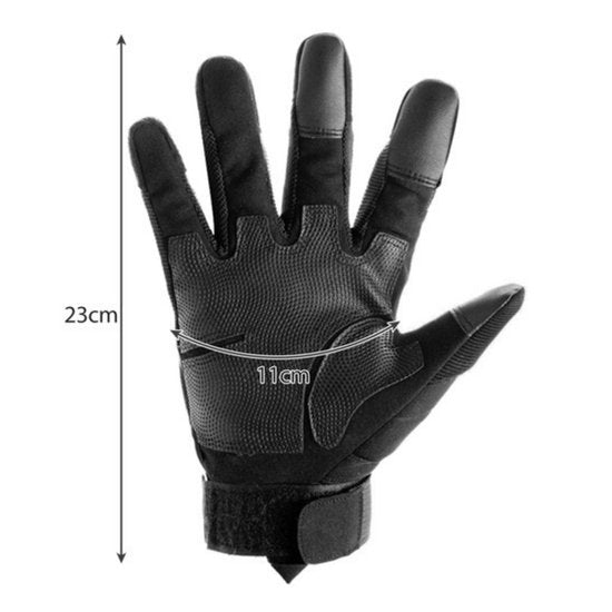 Trizand tactical gloves - touchscreen extra reinforcements - size L - Black
