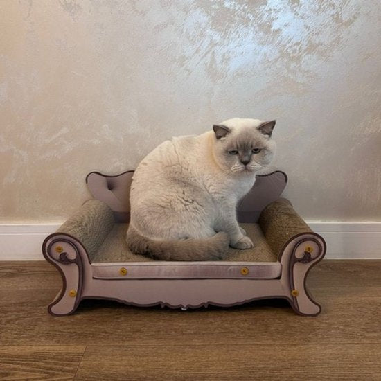 Purlov cat scratching sofa - MDF and cardboard
