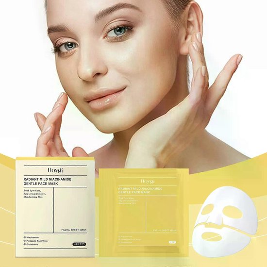 Biodance Radiant Vita Niacinamide hydrogel masker - set van 4