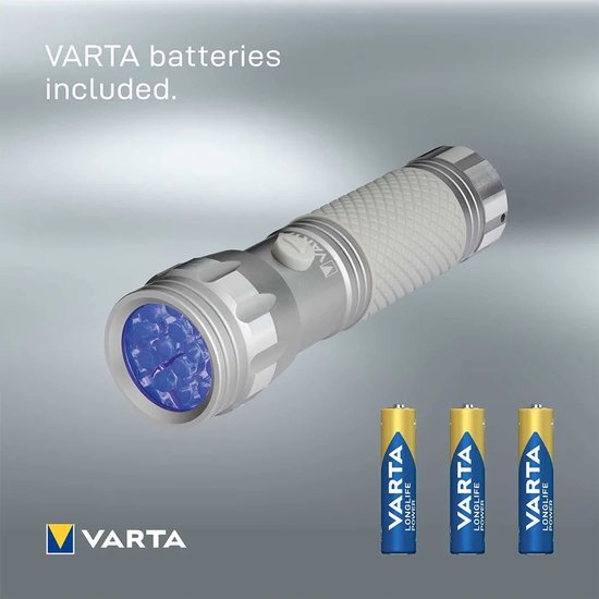 Varta flashlight - UV lamp aluminum - Grey