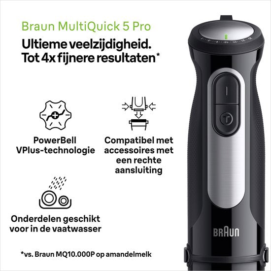 Braun MultiQuick 5 Pro Hand Blender - MQ55.236M - Black