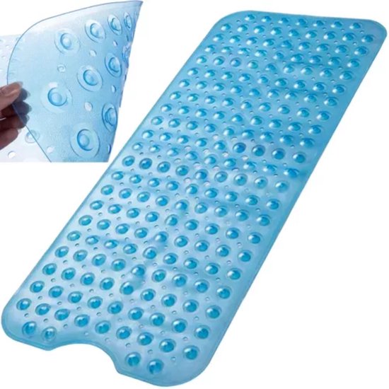 Ruhhy Bath Mat - Anti-slip 100×40 cm - Blue