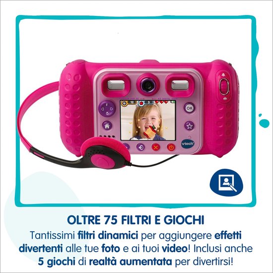 VTech KidiZoom Duo DX kindercamera - 10-in-1 interactief - 4-10 jaar - Blauw