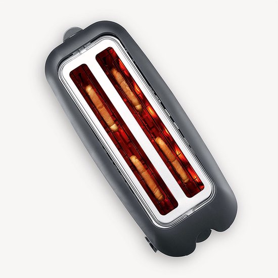 Severin AT 2509 broodrooster - lange sleuf 4 sneetjes 1400W - RVS