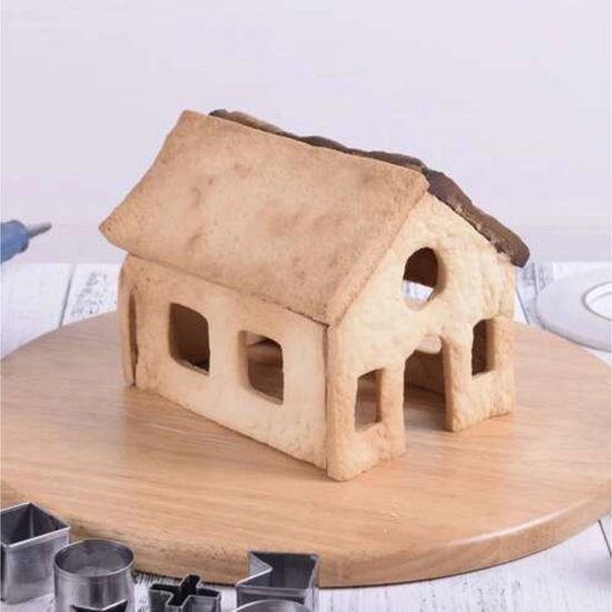 Ruhhy gingerbread house mold set of 10 - cookie cutters - Christmas