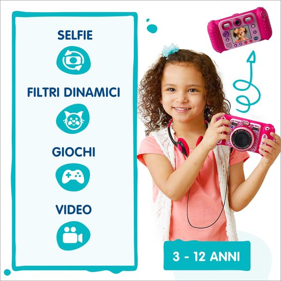 VTech KidiZoom Duo DX kindercamera - 10-in-1 interactief - 4-10 jaar - Blauw