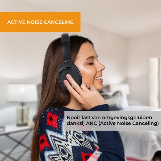 Denver BTN210 koptelefoon - draadloos - active noise canceling