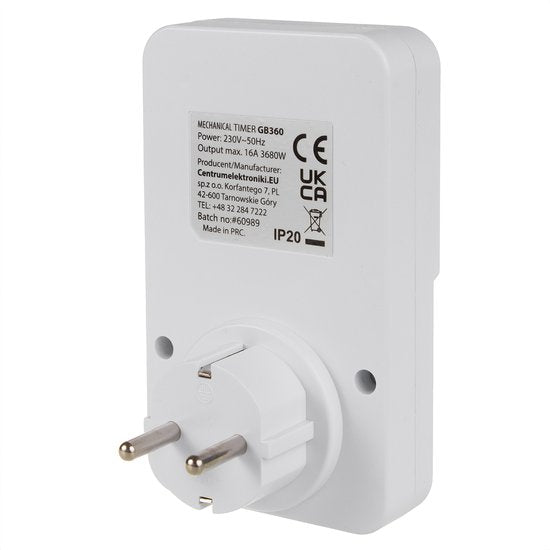 GreenBlue timer - GB360 F mechanical 48 programs - 16A IP20