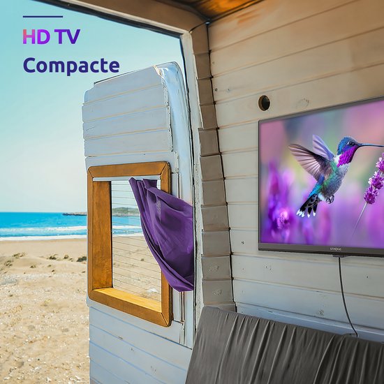 Strong LED TV - SRT24HE4023C 24 inch HD 12V - caravan/camper - Zwart