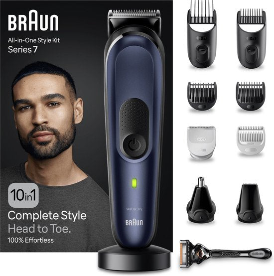 Braun Series 7 MGK7410 styling set - 10-in-1 - beard and body