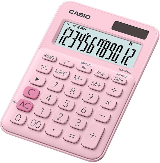 Casio MS-20UC Calculator - Pink