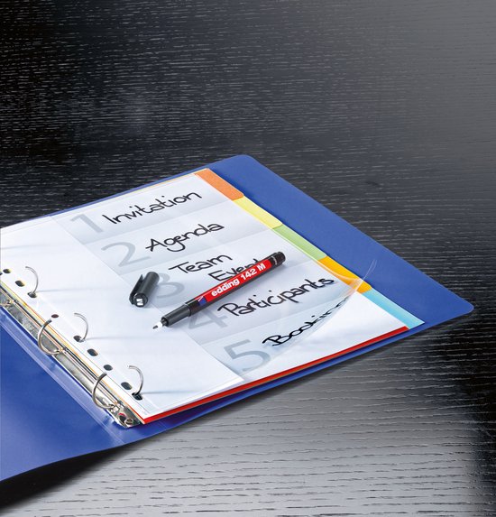 Edding 142 M permanent pen set of 4 - round nib 1 mm - assorted colours