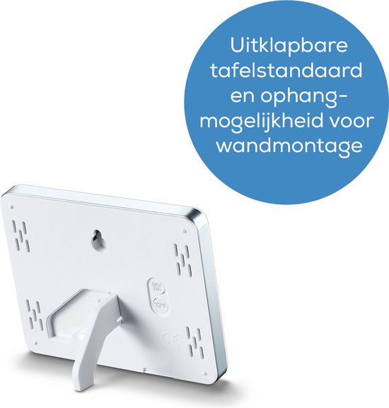 Beurer HM 16 thermo-hygrometer - binnen - smiley display - °C/°F - Wit