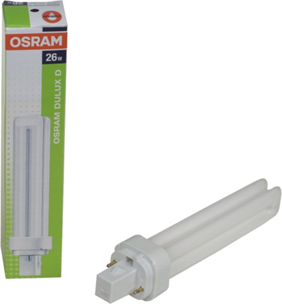 Osram Dulux D compact fluorescent lamp - 26W 830 - 2-pin - warm white