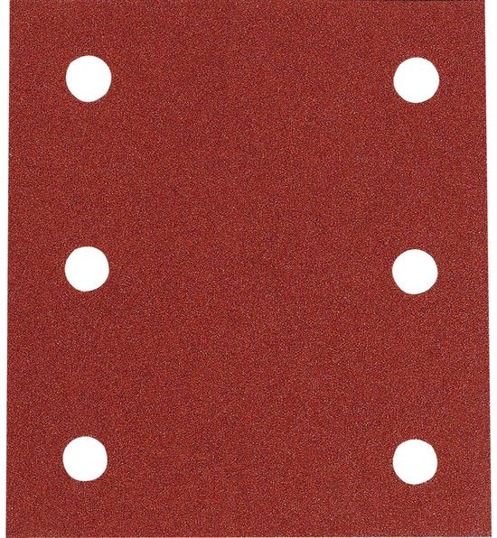Makita Sanding Sheet - P-33124 Red delta velcro K120 - 114×102 mm - 10 pieces