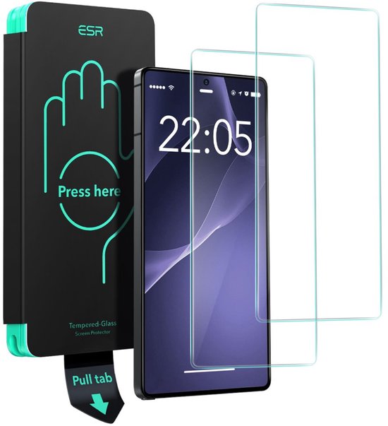 ESR screen protector for Samsung Galaxy S25 Ultra - tempered glass set of 2 - installation frame