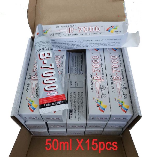 B7000 glue - smartphone/tablet repair - transparent - 50 ml - set of 15