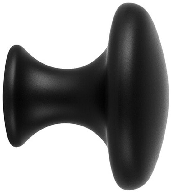 Ruhhy furniture knobs set of 10 - 30 mm - matt - Black