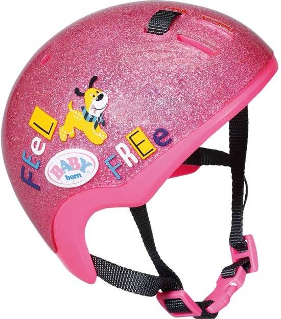 BABY born fietshelm - met glitters - Roze
